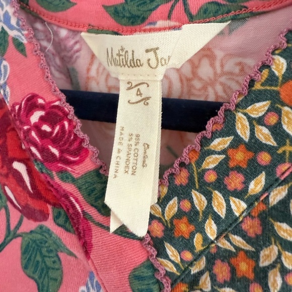 Matilda Jane Fall bouquet Dress Pink and Red Floral Dress - Picture 8 of 9